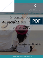 Regalo 5 Pasos para Aumentar Tus Ingresos en El 2020