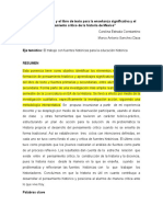 0 El Uso de Fuentes y El Libro de Texto para La Enseñanza Significativa y El Pensamiento Crítico de La Historia de Méxic1