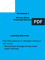 Pertemuan 2 Konsep Dasar Teknologi Informasi