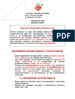 Regímenes autoritarios y totalitarios en el siglo XX