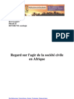 Regard sur l'agir de la société civile en Afrique - Teddy Marques