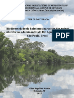 Acosta, A.A. 2017. Tese. Biodiversidade de Helmintos Parasitos de Peixes Siluriformes Dominantes Do Rio Aguapeí