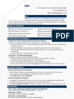 Blue Neutral Minimalist Corporate Professional Web Developer Resume