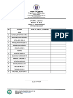 Attendance Sheet 1ST HRPTA MEETING