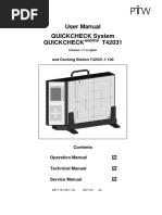 User Manual Quickcheck System Quickcheck T42031: and Docking Station T42031.1.100