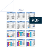 Calendario 2022 Excel Lunes A Domingo