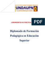 2022 - Lineamientos de Práctica Docente Diplomado en Educación Superior