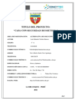 Informe Cientifico Casa Con Seguridad Biometrica