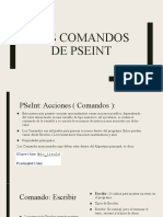 Los Comandos de PSeInt