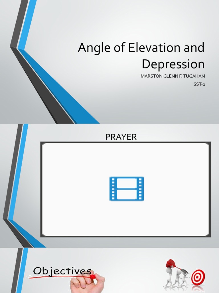 Angle of Elevation and Depression | PDF