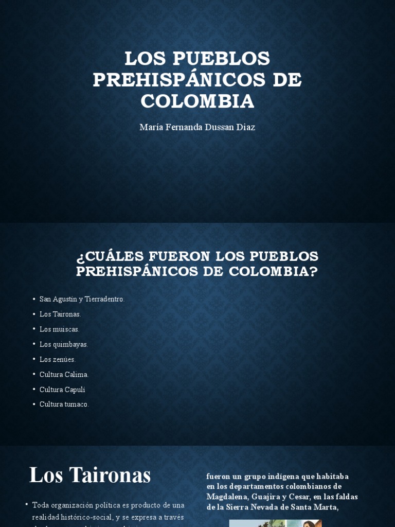 Los Pueblos Prehispánicos de Colombia | PDF | Colombia | Pueblos ...