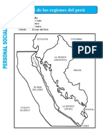 Mapa de Las Regiones Del Peru para Tercero de Primaria