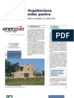 Arquitectura solar pasiva. Ahorro energético en calefacción