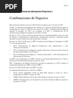 NIIF 3 Combinaciones de Negocios