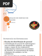 Organização do serviço de enfermagem