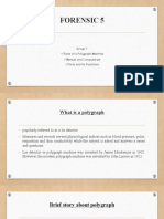 Forensic 5: Group 1 Parts of A Polygraph Machine Manual and Computerize Parts and Its Functions