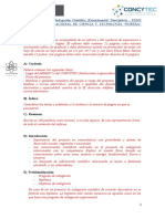 Formato de Reporte - Indagacion - Experimental - Descriptiva