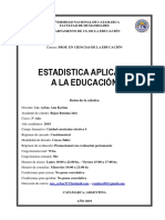 Prof Cs Educacion 3ano Estadistica Aplicada A La Educacion