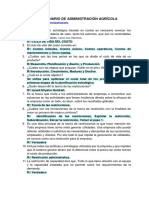 Resaltado - Cuestionario de Preguntas, Administracion Agricola