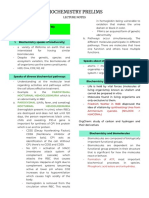 Biochemistry Prelims: Topic 1: Introduction To Biochemistry