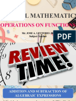 Operations On Functions