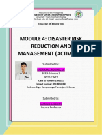 Module 4: Disaster Risk Reduction and Management (Activities)