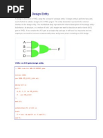 VHDL: An AOI Gate Design Entity