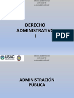 Diapositivas DERECHO ADMNISTRATIVO I USAC Primer Parcial2022
