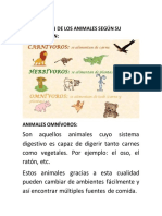 ANIMALES OMNIVOROS