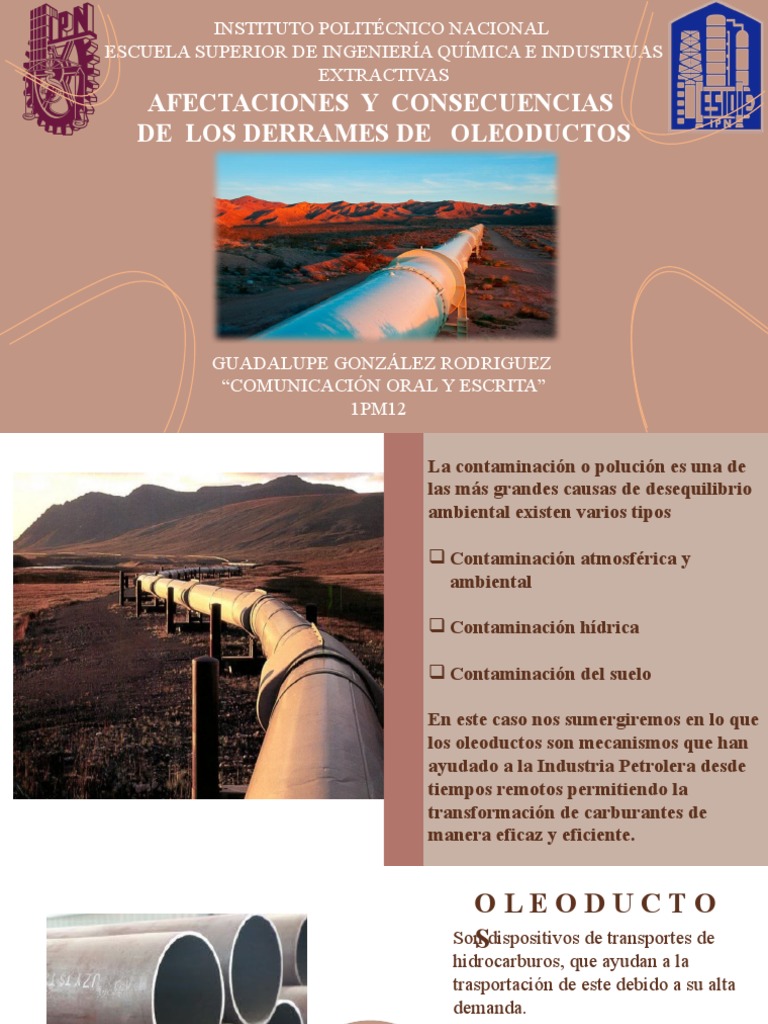 Los impactos ambientales de los derrames de oleoductos | PDF ...