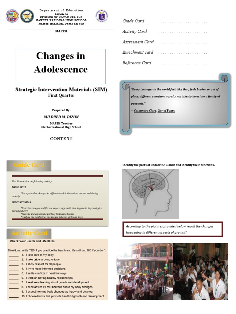 Puberty Changes for Teens | PDF | Adolescence | Puberty