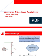 Circuitos Eléctricos Resistivos Divisor Voltaje Ejercicios