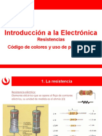 EL249 Unidad 1 D - Resistencias Eléctricas - Codigo de Colores y Uso de Protoboard