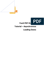 Foxit PDF DLL SDK Asynchronous Loading Demo