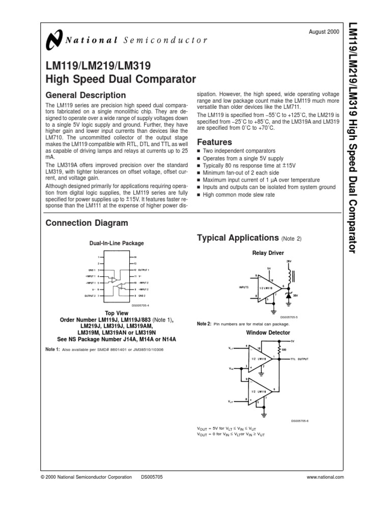 LM319 | PDF