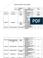 RUNDOWN SCHOOL OF ACTIVIST y