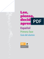 Lee, Piensa, Decide y Aprende Español Alumnos