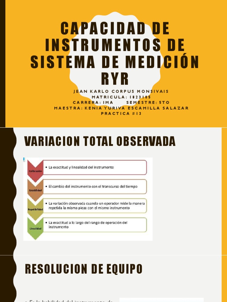 PPractica 13 Estudio de Repetibilidad y Reproducibilidad PDF