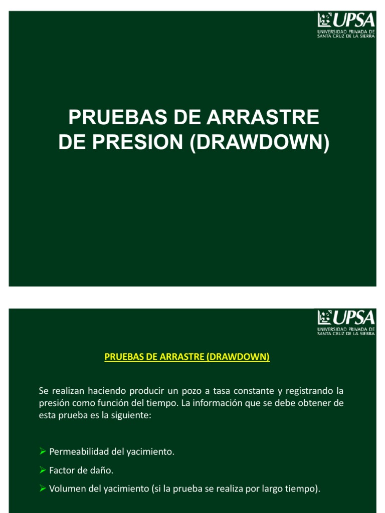Clase 12 Pruebas DRAW DOWN | PDF