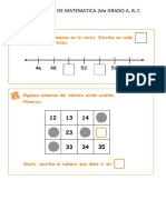 EVALUACION DE MATEMATICA 2do GRADO A, B, C