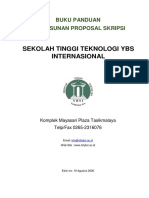 Panduan Proposal Skripsi STT YBSI