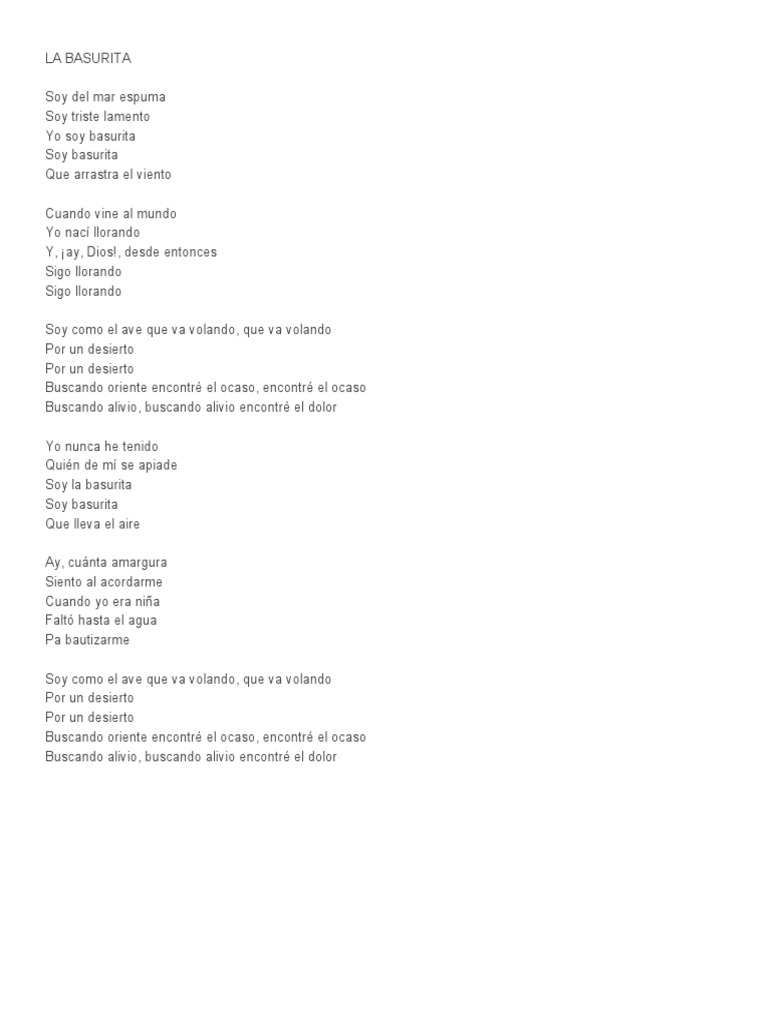 Letra y acordes de 