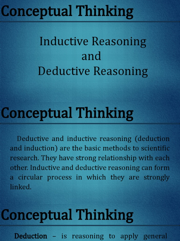 Module 3 Conceptual Thinking | PDF | Argument | Deductive Reasoning