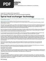 Spiral Heat Exchanger Technology