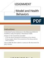 Theory and Health Behavior
