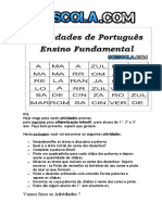 Atividades de Português para Ensino Fundamental