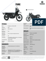 2022 klr650 Adventure Es La Spec Sheet