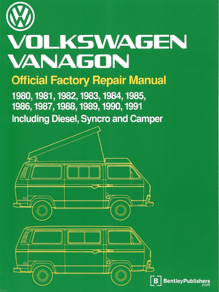 VW Vanagon Repair Manual | PDF