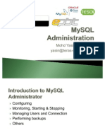 MySQL Administration