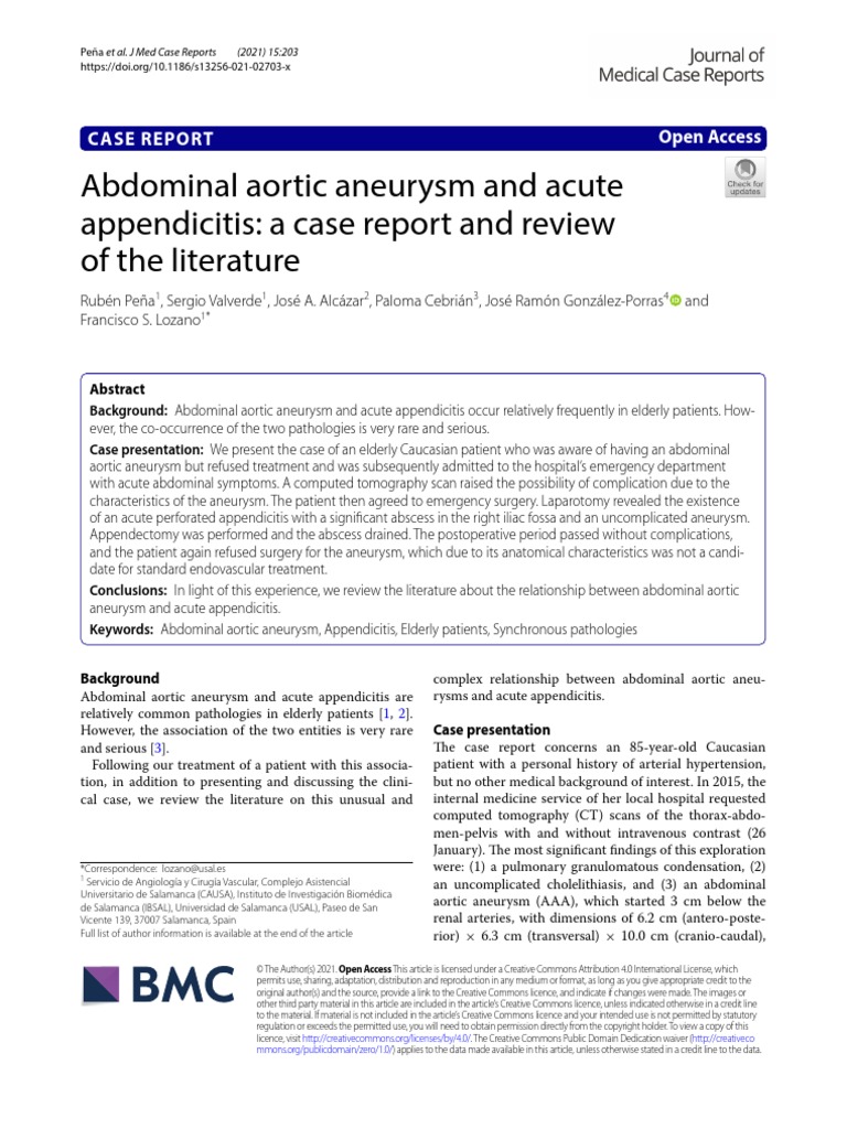 Abdominal Aortic Aneurysm and Acute PDF Interventional Radiology